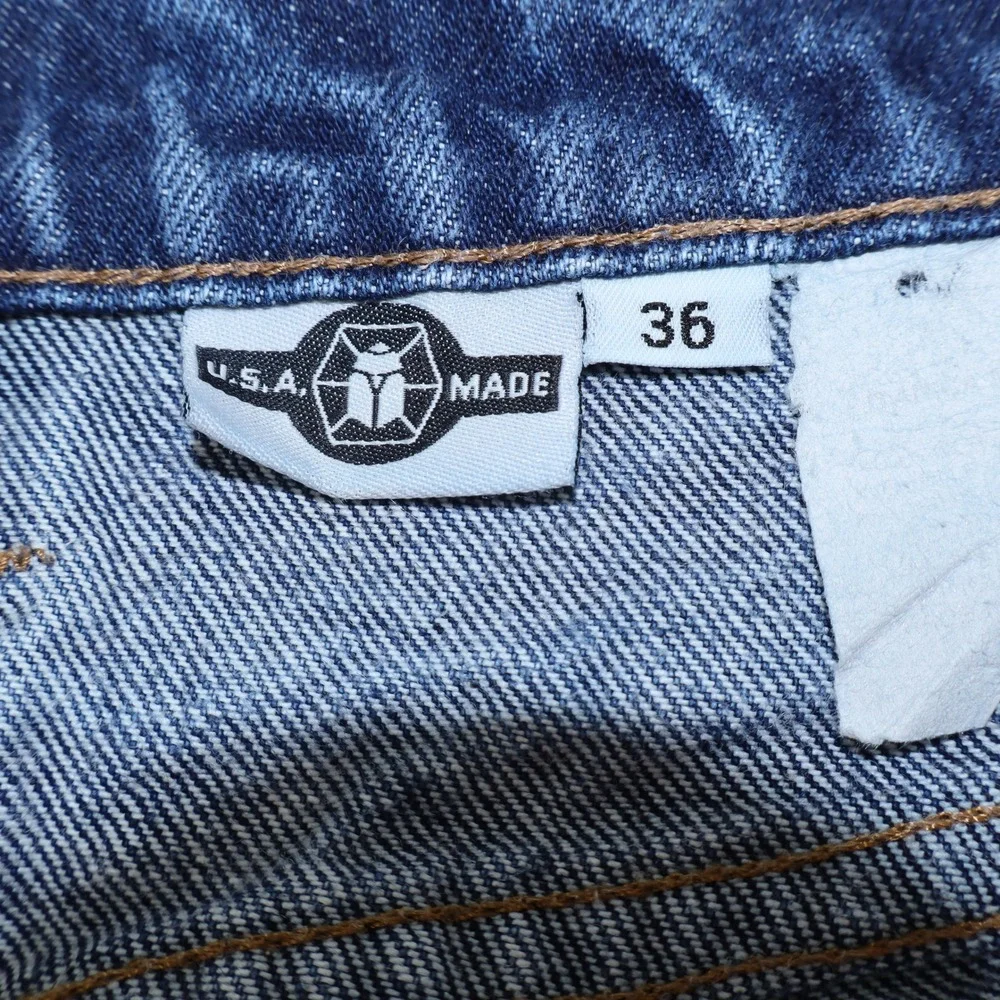 Kitanica Mens Tactical Denim Jeans Made in USA Dark Wash Straight Leg Size 36x30